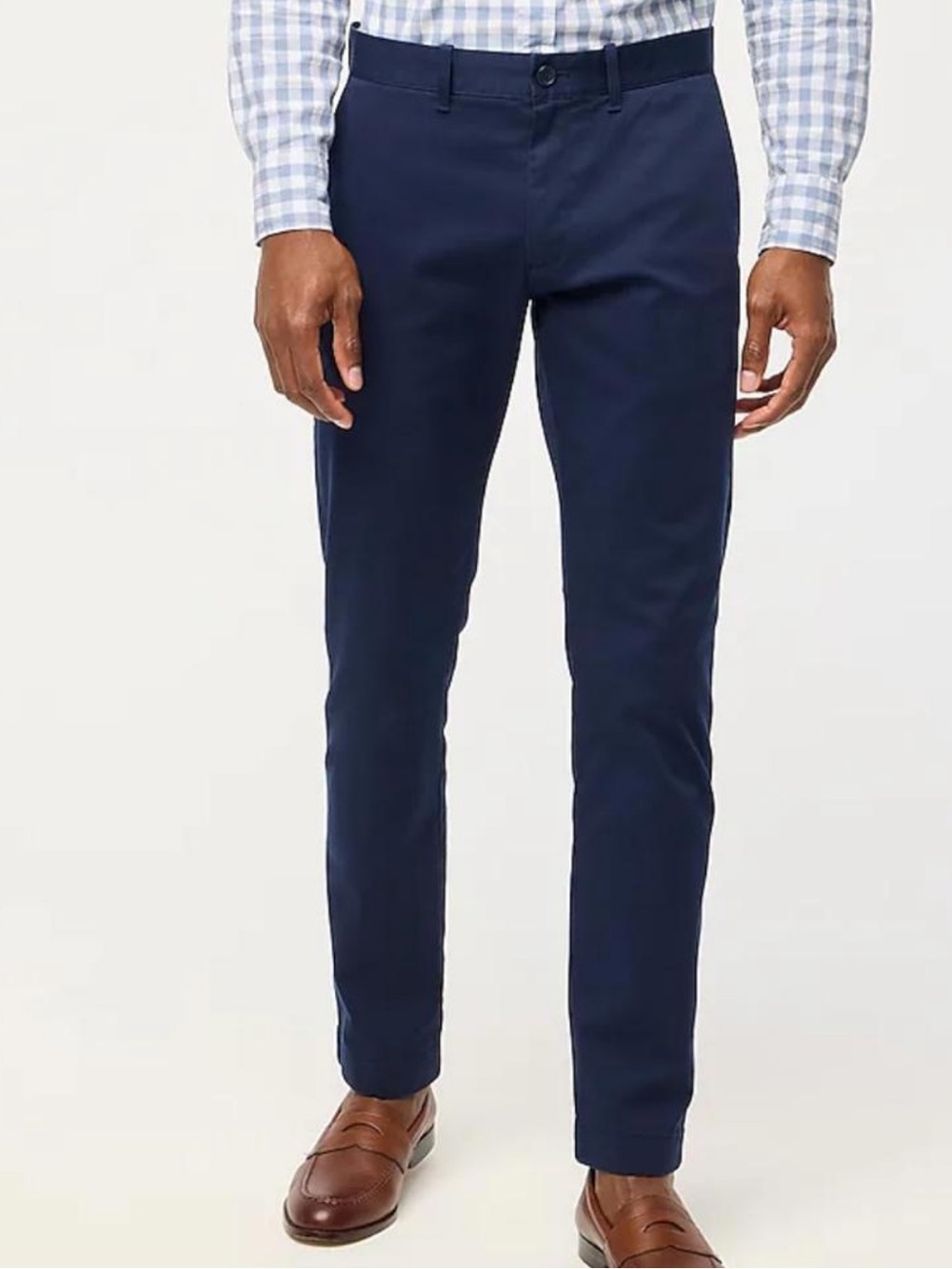NWT J.Crew Mens $80 Slim Fit Flex Khaki Pant 34X32 H3167 Navy